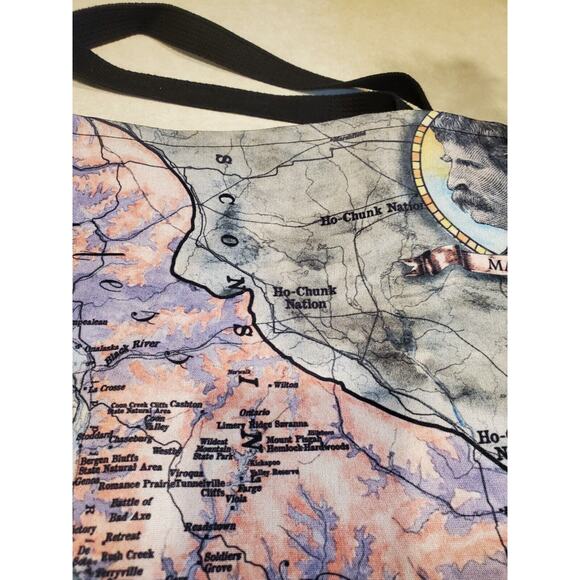 Mark Twain Map Tote Bag - Picture 4 of 14